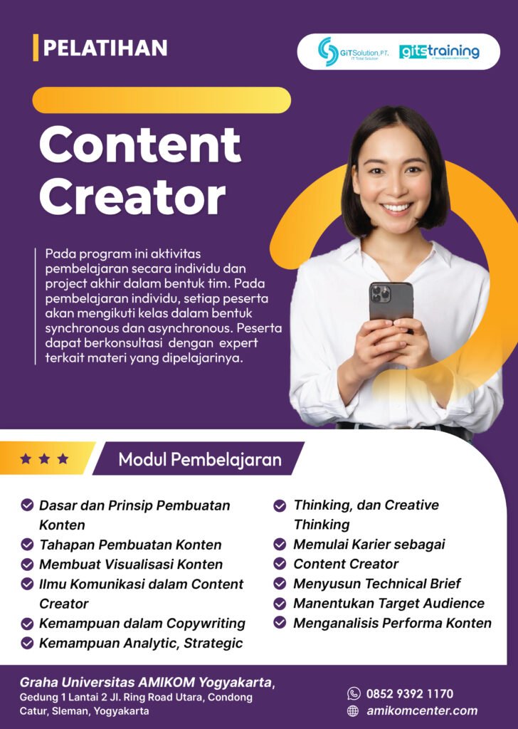 Kursus menjadi Seorang Content Creator