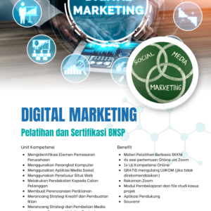 Pelatihan dan sertifikasi BNSP Digital Marketing