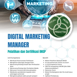 Pelatihan dan Sertifikasi BNSP Digital Marketing Manager