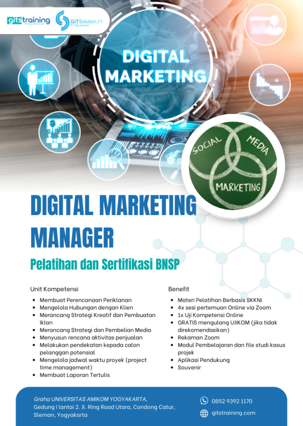 Pelatihan dan Sertifikasi BNSP Digital Marketing Manager