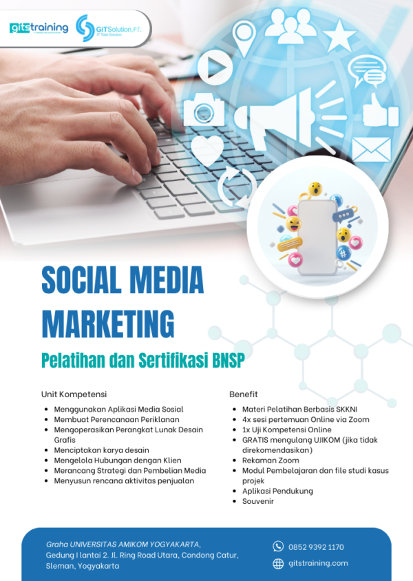 Pelatihan dan Sertifikasi BNSP Social Media Marketing