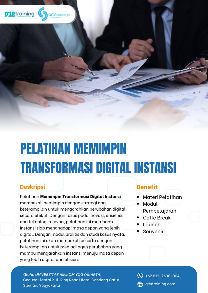 Pelatihan Pengembangan SDM Memimpin Transformasi Digital Instansi